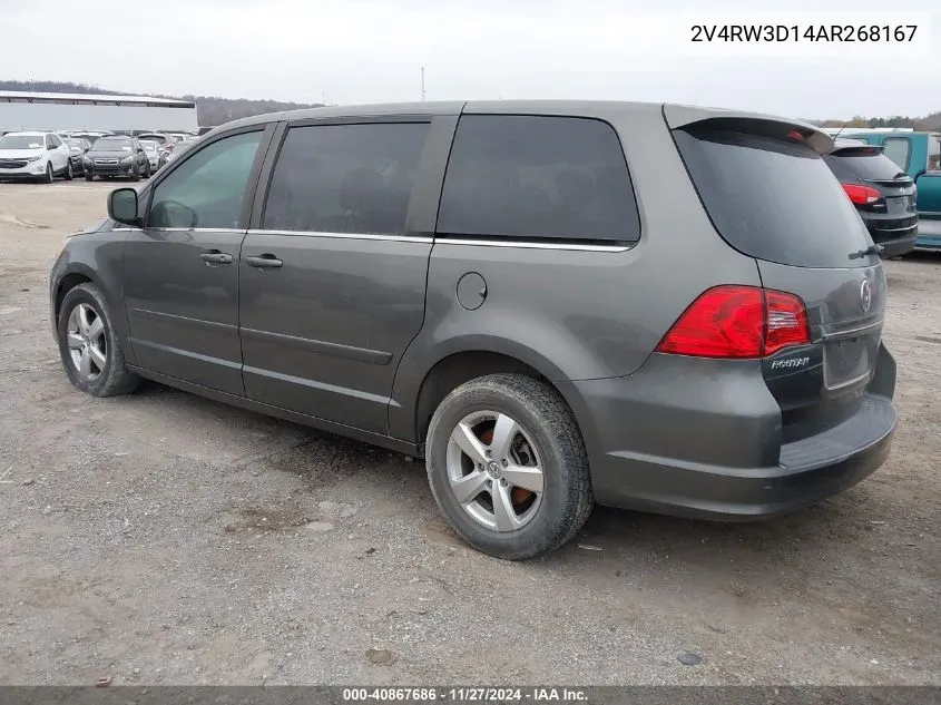 2010 Volkswagen Routan Se VIN: 2V4RW3D14AR268167 Lot: 40867686