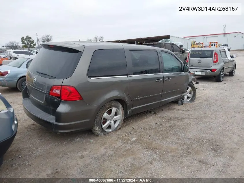 2010 Volkswagen Routan Se VIN: 2V4RW3D14AR268167 Lot: 40867686