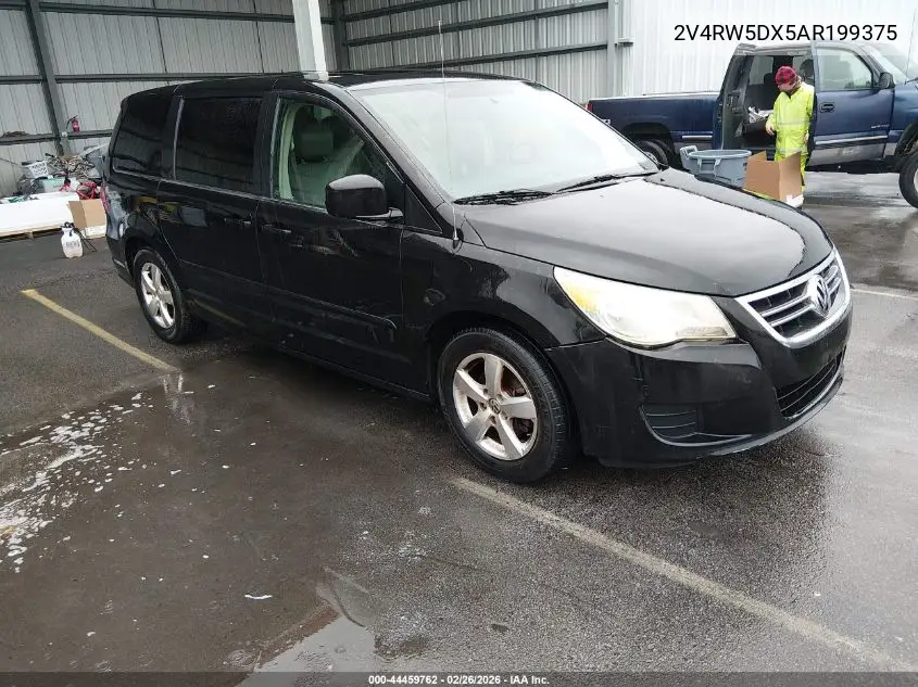 2010 Volkswagen Routan Sel VIN: 2V4RW5DX5AR199375 Lot: 44459762