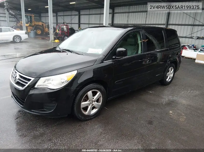 2010 Volkswagen Routan Sel VIN: 2V4RW5DX5AR199375 Lot: 44459762