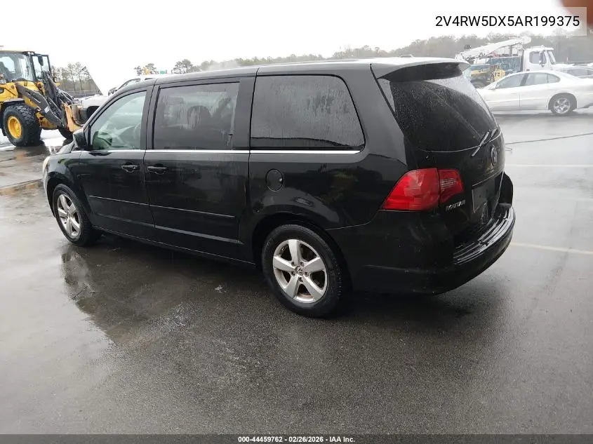2010 Volkswagen Routan Sel VIN: 2V4RW5DX5AR199375 Lot: 44459762