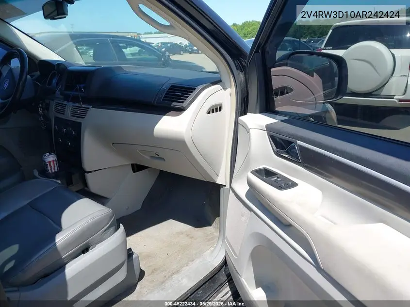2010 Volkswagen Routan Se VIN: 2V4RW3D10AR242424 Lot: 45222434