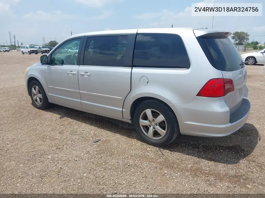 2010 Volkswagen Routan Se VIN: 2V4RW3D18AR324756 Lot: 45266646