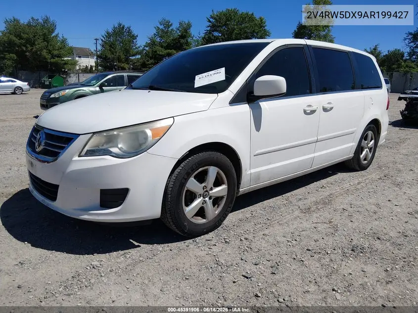 2010 Volkswagen Routan Sel VIN: 2V4RW5DX9AR199427 Lot: 45391906