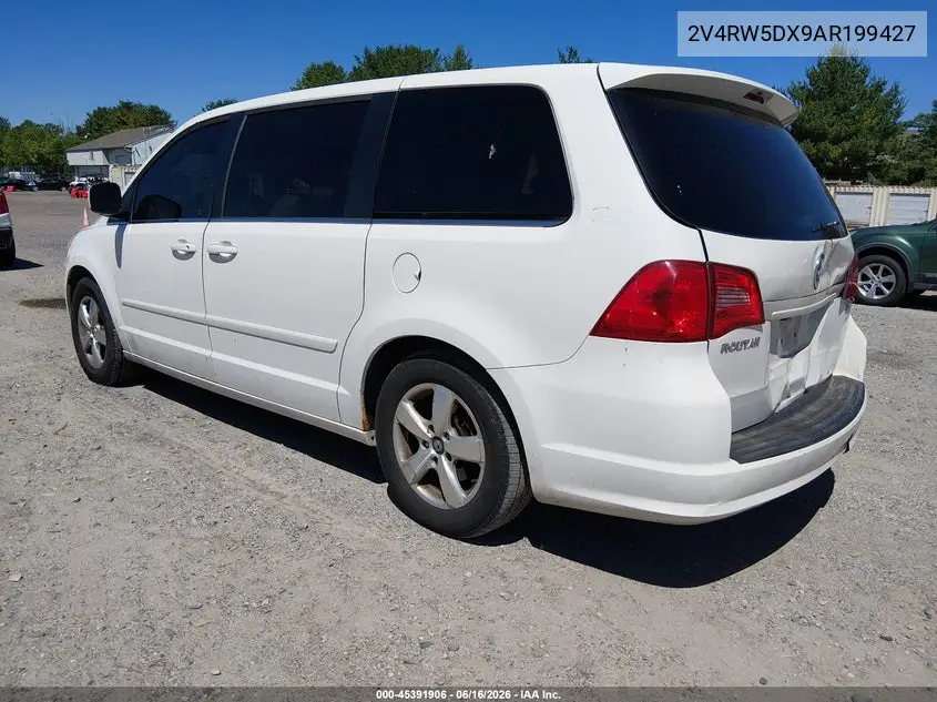 2010 Volkswagen Routan Sel VIN: 2V4RW5DX9AR199427 Lot: 45391906