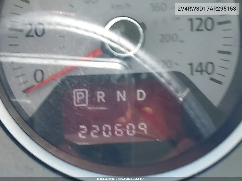 2010 Volkswagen Routan Se VIN: 2V4RW3D17AR295153 Lot: 45469689