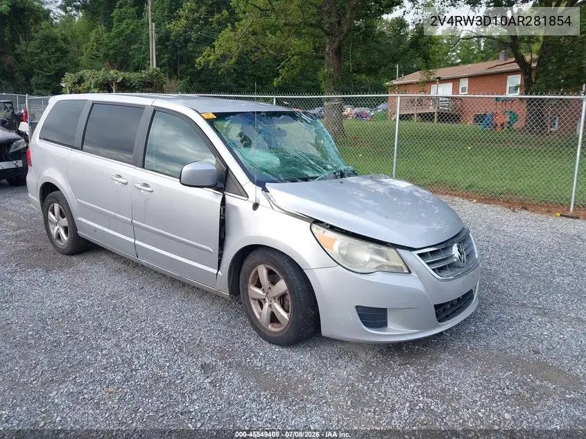 2010 Volkswagen Routan Se VIN: 2V4RW3D10AR281854 Lot: 45549405