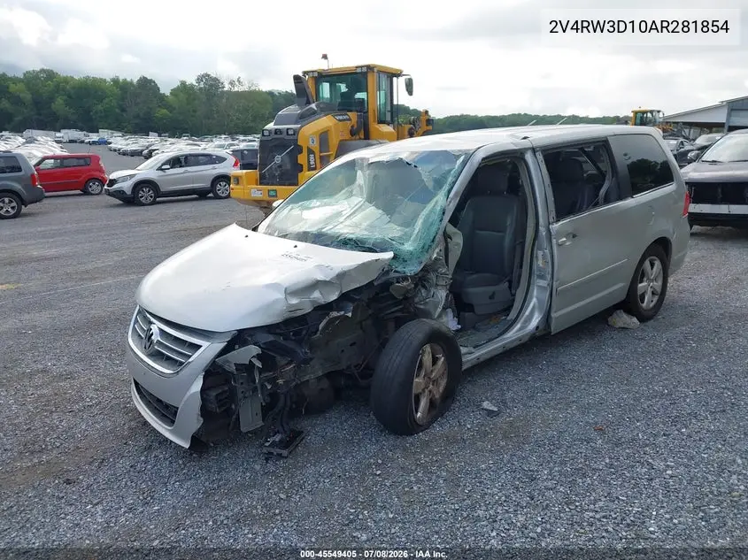 2010 Volkswagen Routan Se VIN: 2V4RW3D10AR281854 Lot: 45549405