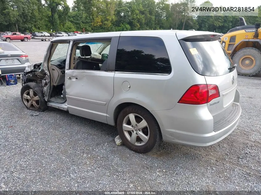2010 Volkswagen Routan Se VIN: 2V4RW3D10AR281854 Lot: 45549405