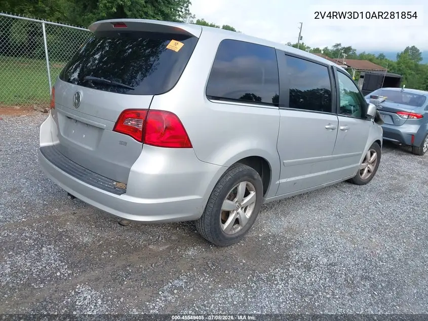 2010 Volkswagen Routan Se VIN: 2V4RW3D10AR281854 Lot: 45549405