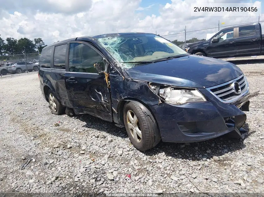 2010 Volkswagen Routan Se VIN: 2V4RW3D14AR190456 Lot: 45550552