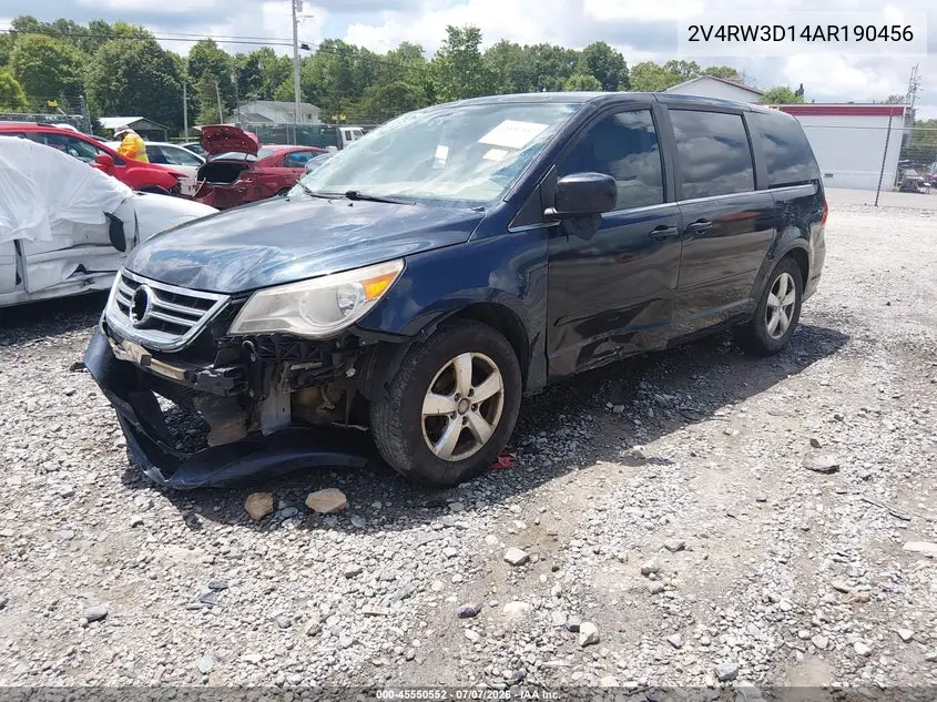 2010 Volkswagen Routan Se VIN: 2V4RW3D14AR190456 Lot: 45550552