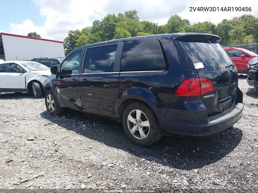 2010 Volkswagen Routan Se VIN: 2V4RW3D14AR190456 Lot: 45550552