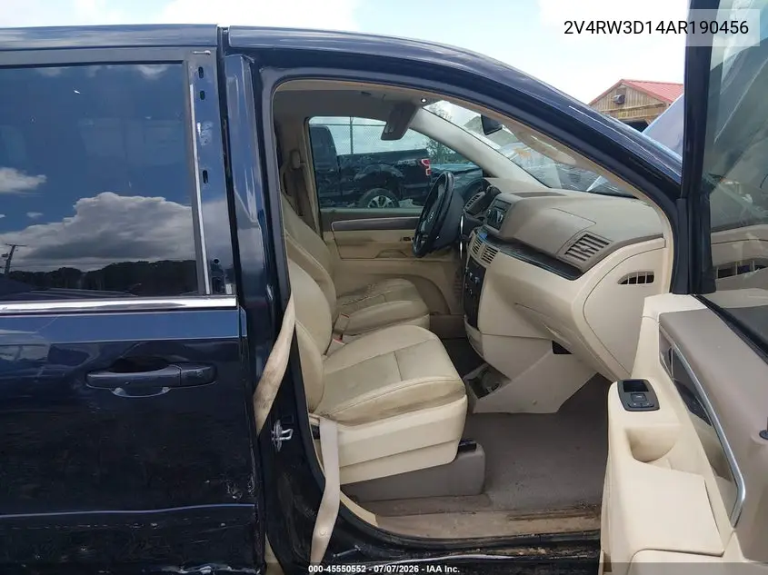 2010 Volkswagen Routan Se VIN: 2V4RW3D14AR190456 Lot: 45550552