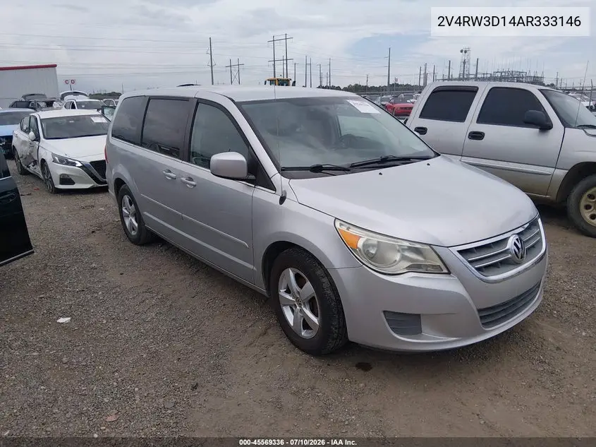 2010 Volkswagen Routan Se VIN: 2V4RW3D14AR333146 Lot: 45569336