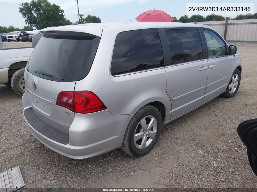 2010 Volkswagen Routan Se VIN: 2V4RW3D14AR333146 Lot: 45569336