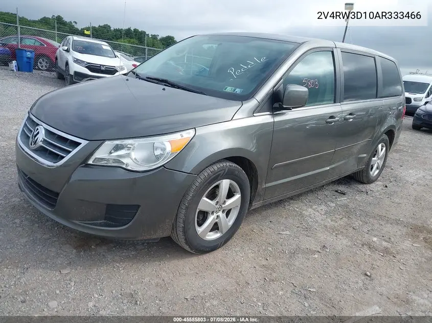 2010 Volkswagen Routan Se VIN: 2V4RW3D10AR333466 Lot: 45585803