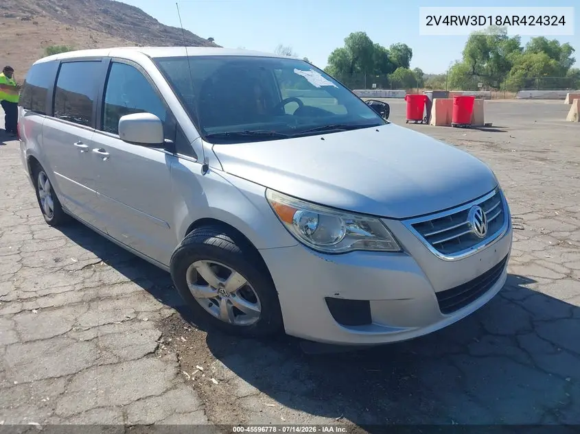 2010 Volkswagen Routan Se VIN: 2V4RW3D18AR424324 Lot: 45596778