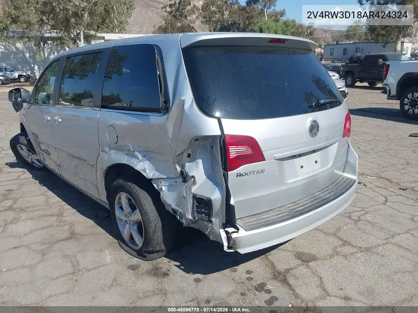2010 Volkswagen Routan Se VIN: 2V4RW3D18AR424324 Lot: 45596778