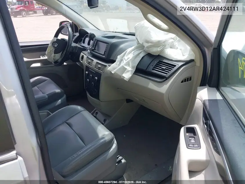 2010 Volkswagen Routan Se VIN: 2V4RW3D12AR424111 Lot: 45607294