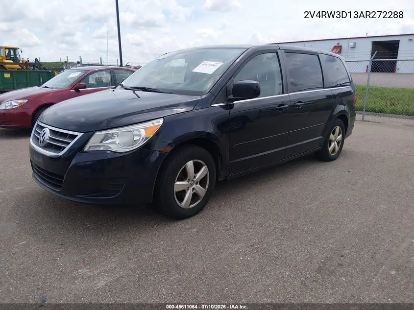 2010 Volkswagen Routan Se VIN: 2V4RW3D13AR272288 Lot: 45611064