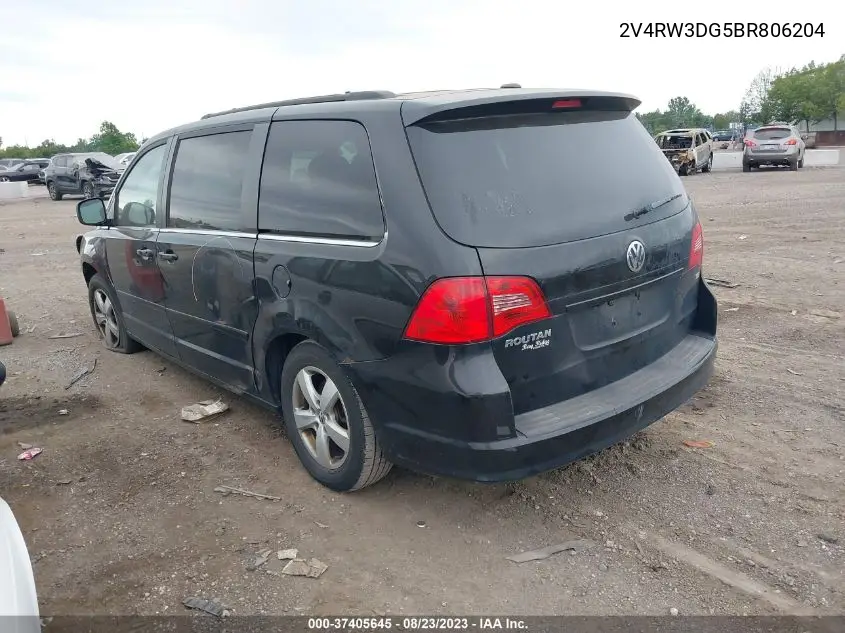 2V4RW3DG5BR806204 2011 Volkswagen Routan Se