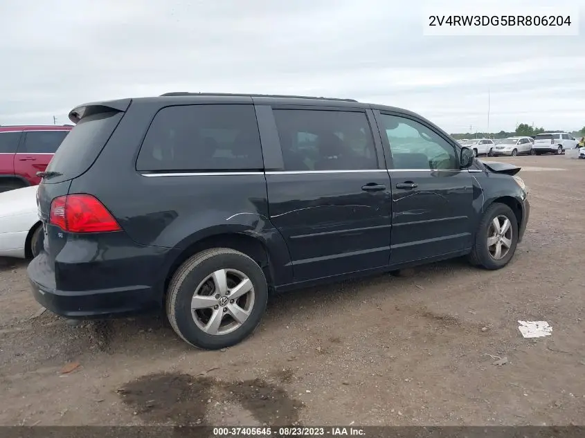 2V4RW3DG5BR806204 2011 Volkswagen Routan Se