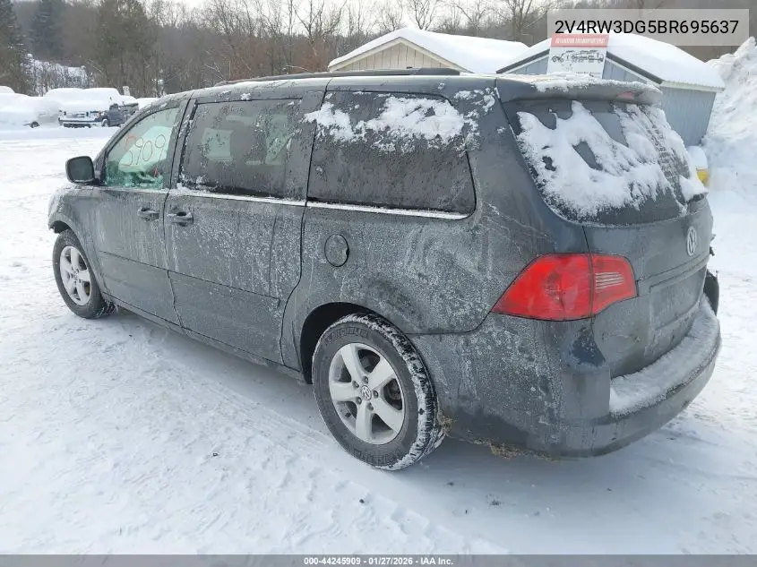 2011 Volkswagen Routan Se VIN: 2V4RW3DG5BR695637 Lot: 44245909