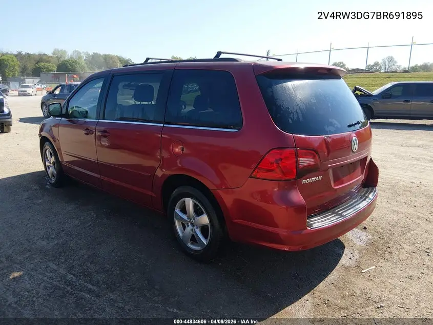 2011 Volkswagen Routan Se VIN: 2V4RW3DG7BR691895 Lot: 44834606