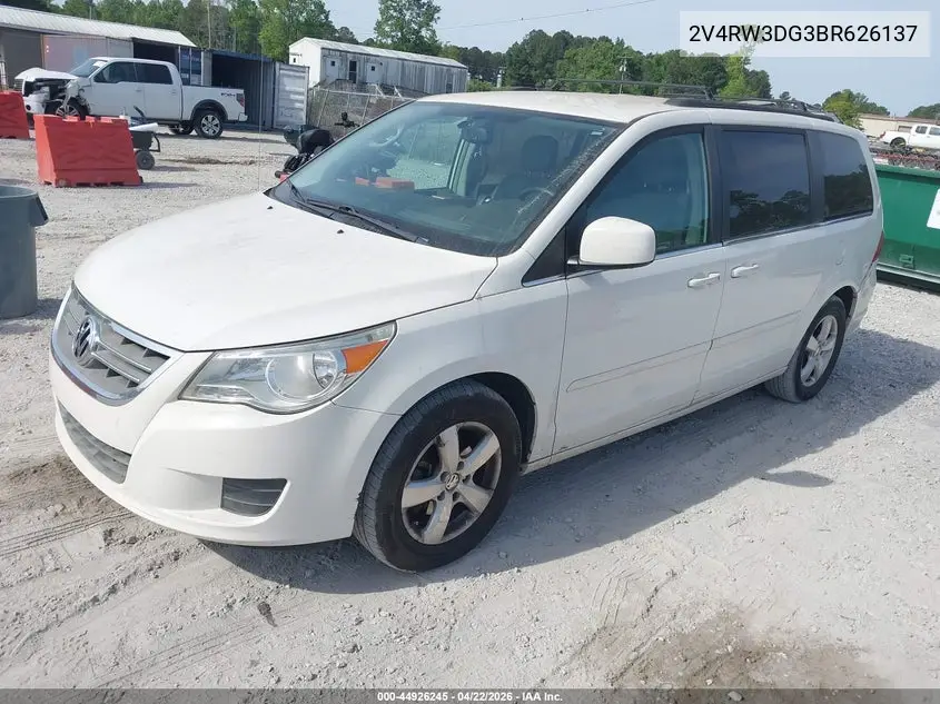 2011 Volkswagen Routan Se VIN: 2V4RW3DG3BR626137 Lot: 44926245