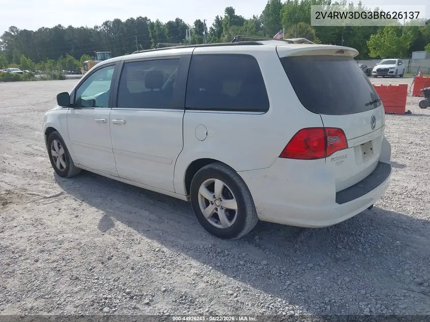 2011 Volkswagen Routan Se VIN: 2V4RW3DG3BR626137 Lot: 44926245
