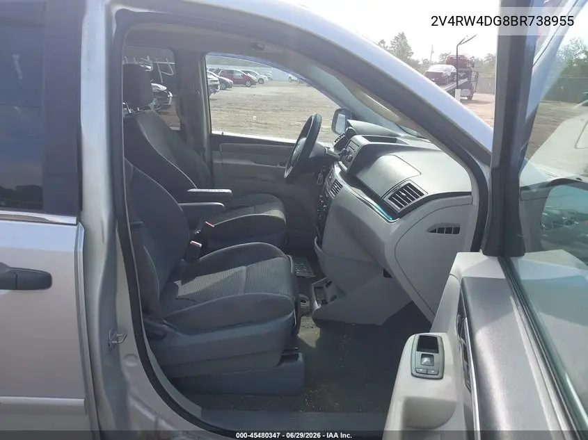 2011 Volkswagen Routan S VIN: 2V4RW4DG8BR738955 Lot: 45480347