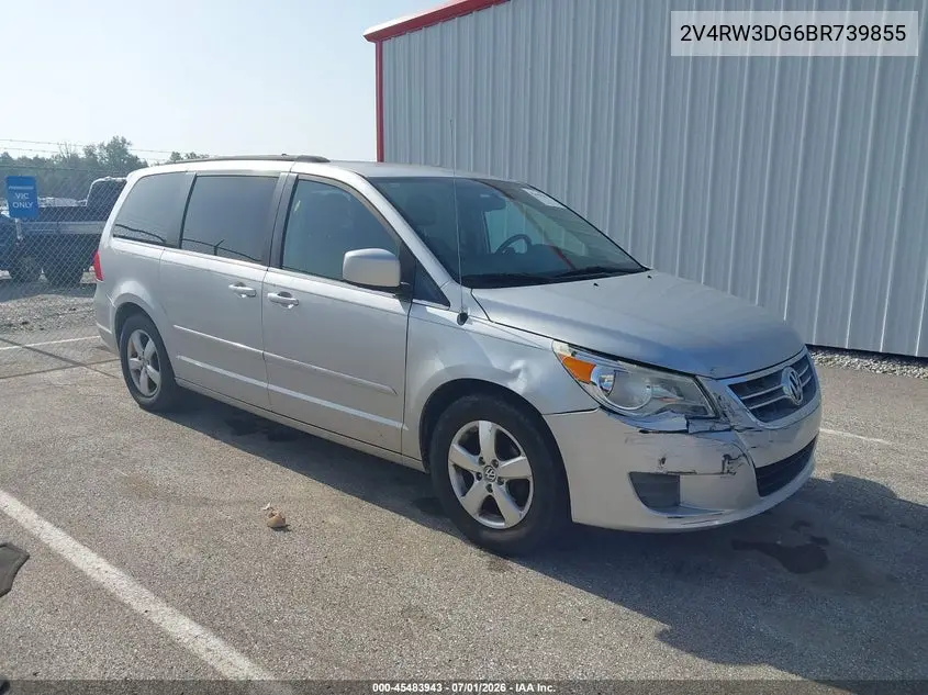 2011 Volkswagen Routan Se VIN: 2V4RW3DG6BR739855 Lot: 45483943