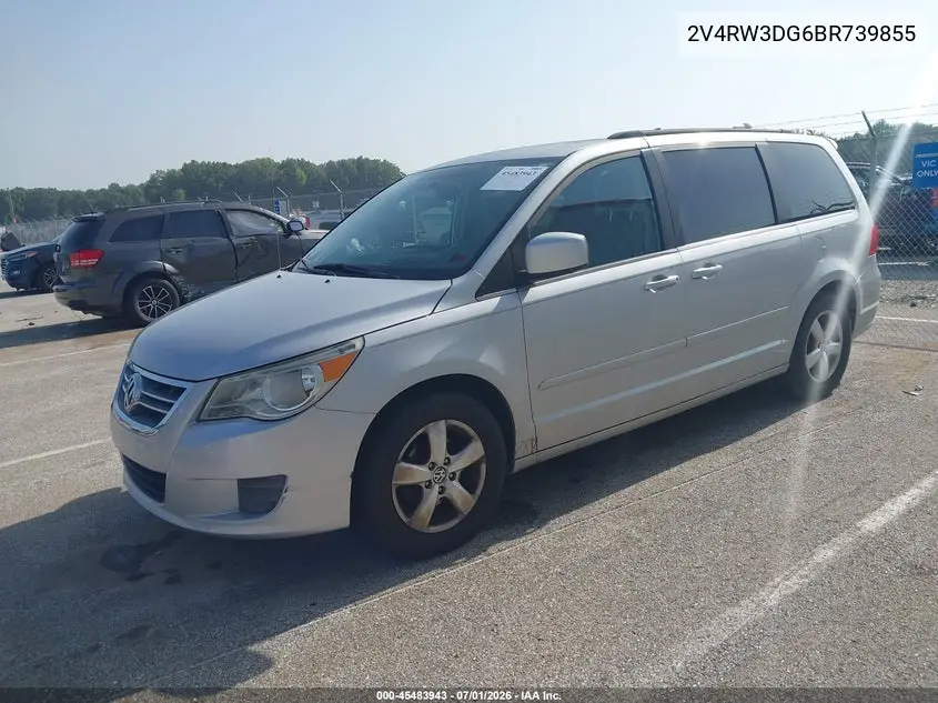 2011 Volkswagen Routan Se VIN: 2V4RW3DG6BR739855 Lot: 45483943