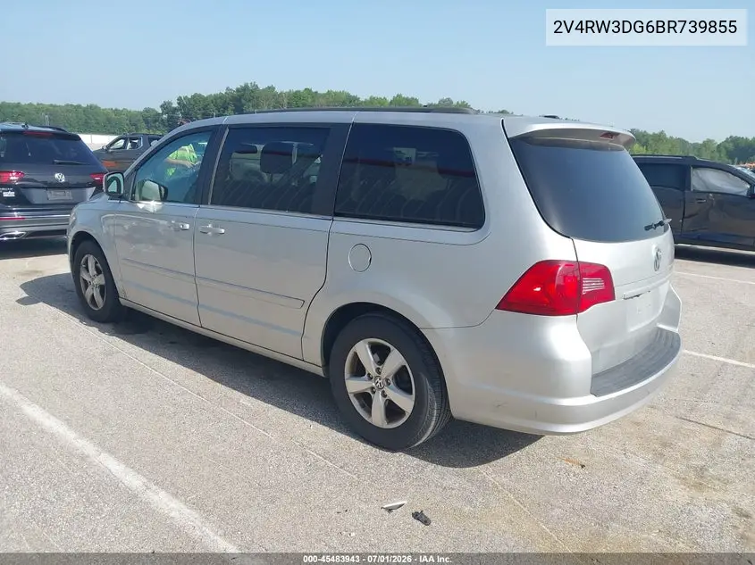 2011 Volkswagen Routan Se VIN: 2V4RW3DG6BR739855 Lot: 45483943