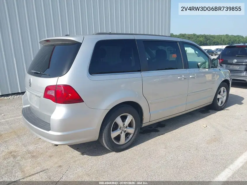2011 Volkswagen Routan Se VIN: 2V4RW3DG6BR739855 Lot: 45483943