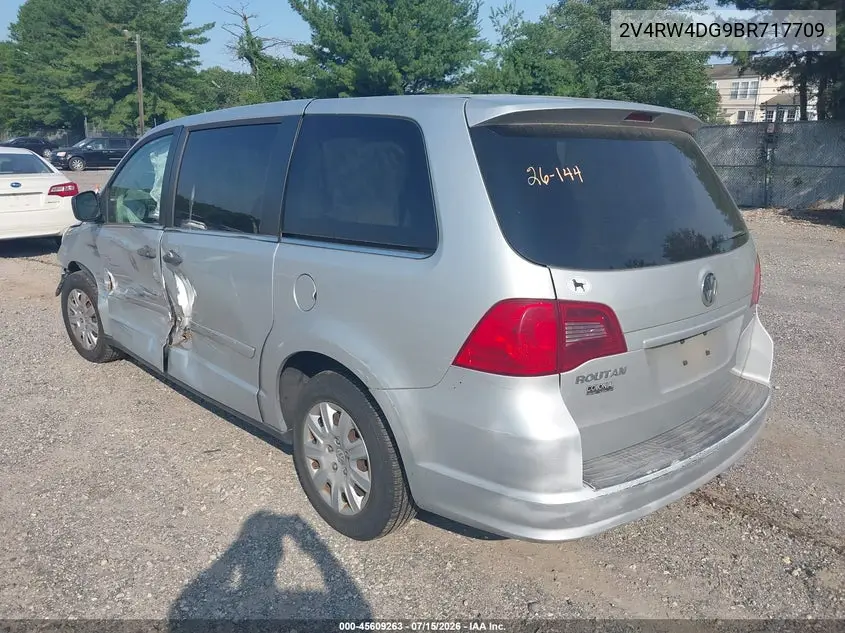 2011 Volkswagen Routan S VIN: 2V4RW4DG9BR717709 Lot: 45609263