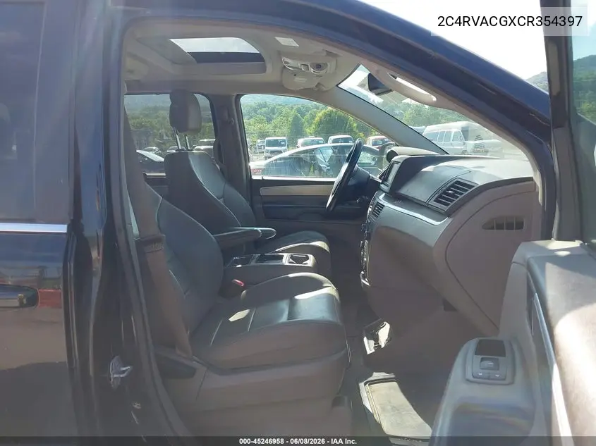 2012 Volkswagen Routan Sel VIN: 2C4RVACGXCR354397 Lot: 45246958