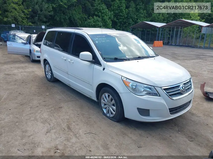 2012 Volkswagen Routan Se VIN: 2C4RVABG1CR217673 Lot: 45266153