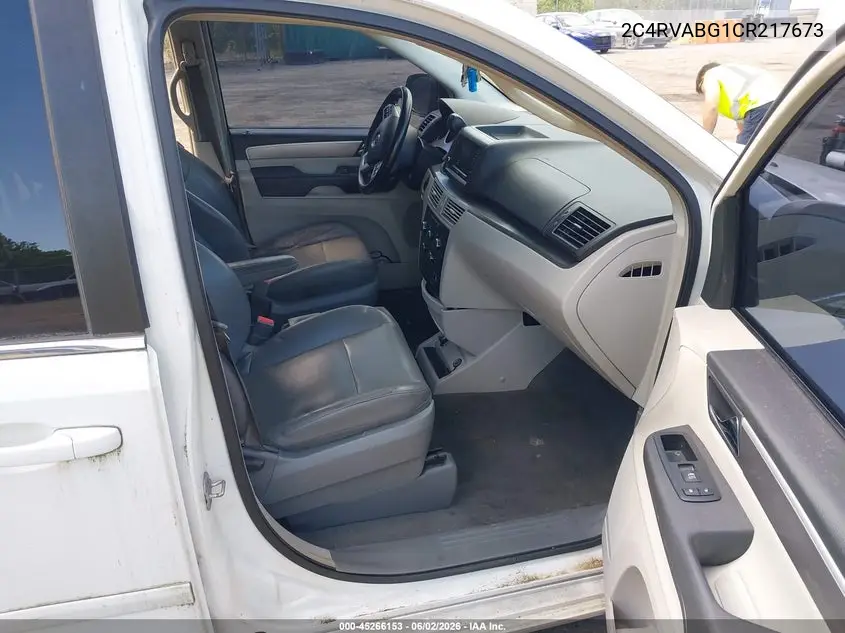 2012 Volkswagen Routan Se VIN: 2C4RVABG1CR217673 Lot: 45266153