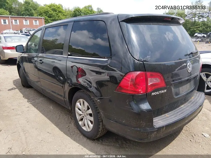 2012 Volkswagen Routan Se VIN: 2C4RVABG1CR355133 Lot: 45340700