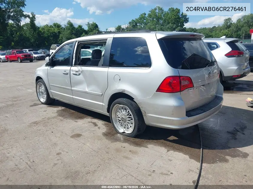 2012 Volkswagen Routan Se VIN: 2C4RVABG6CR276461 Lot: 45422693