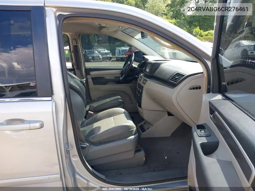 2012 Volkswagen Routan Se VIN: 2C4RVABG6CR276461 Lot: 45422693