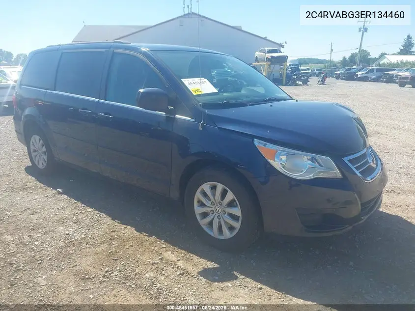 2014 Volkswagen Routan Se VIN: 2C4RVABG3ER134460 Lot: 45451657