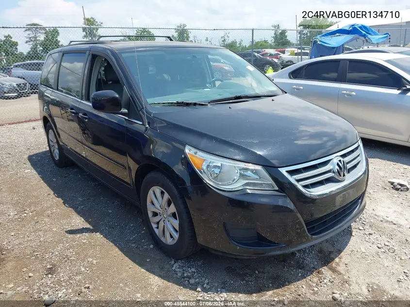 2014 Volkswagen Routan Se VIN: 2C4RVABG0ER134710 Lot: 45544100