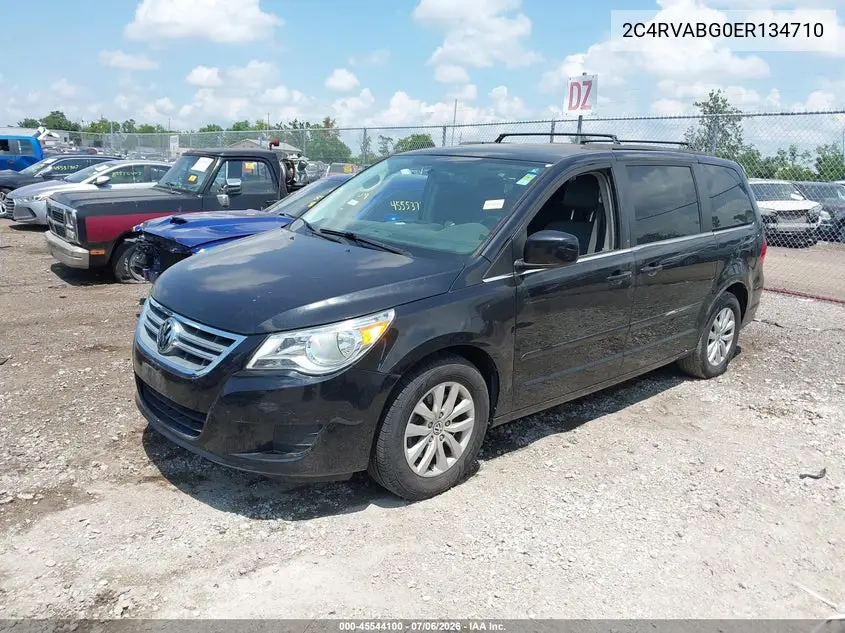 2014 Volkswagen Routan Se VIN: 2C4RVABG0ER134710 Lot: 45544100