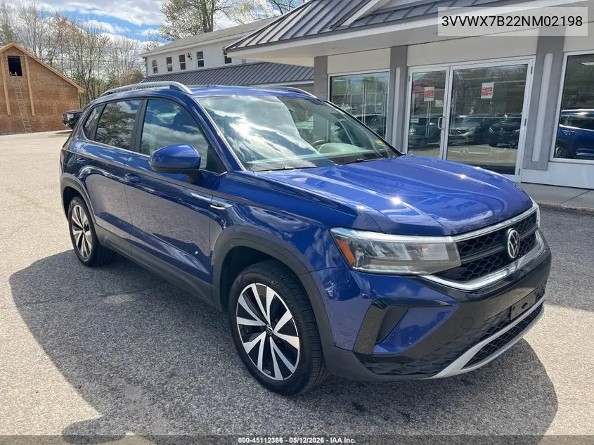 2022 Volkswagen Taos Se VIN: 3VVWX7B22NM021905 Lot: 53768276