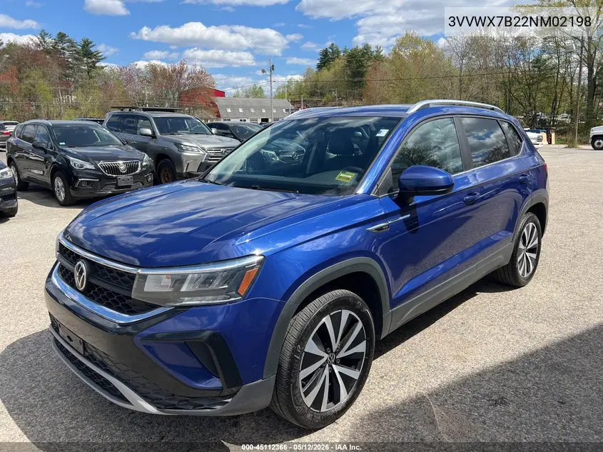 2022 Volkswagen Taos Se VIN: 3VVWX7B22NM021905 Lot: 53768276