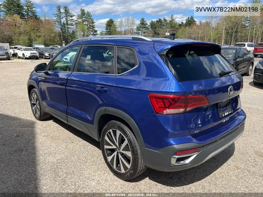 2022 Volkswagen Taos Se VIN: 3VVWX7B22NM021905 Lot: 53768276