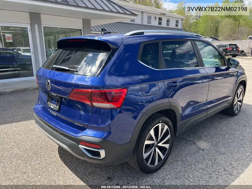 2022 Volkswagen Taos Se VIN: 3VVWX7B22NM021905 Lot: 53768276